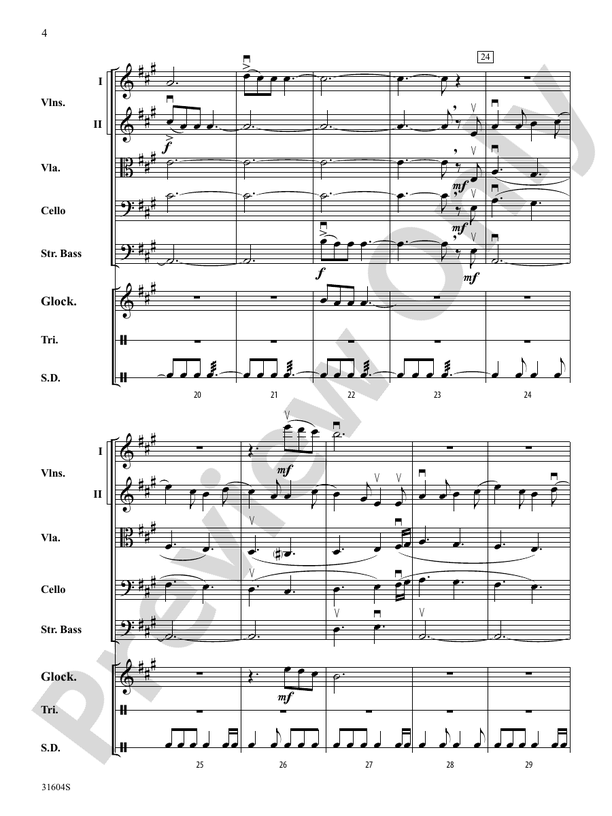 I Saw Three Ships – String Orchestra Conductor Score & Parts (Digital Download)