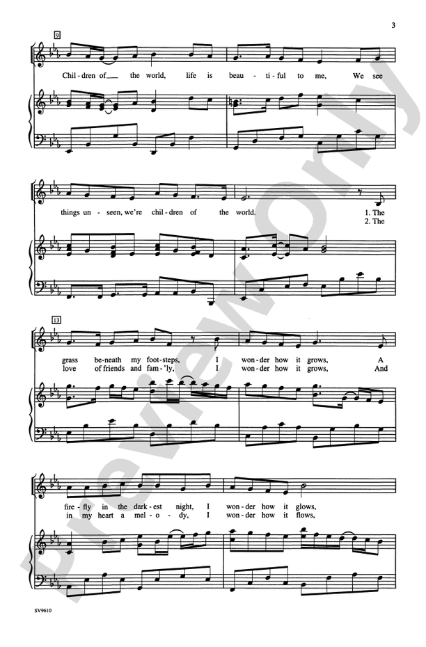 Children of the World - Earlene Rentz – 2-Part Choral Octavo (Digital Download)