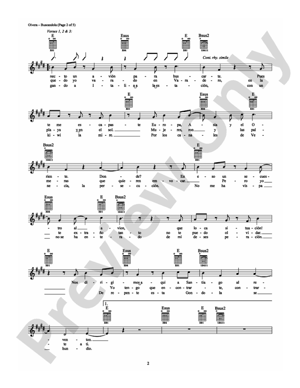 Buscandola - Guitar TAB (Digital Download)