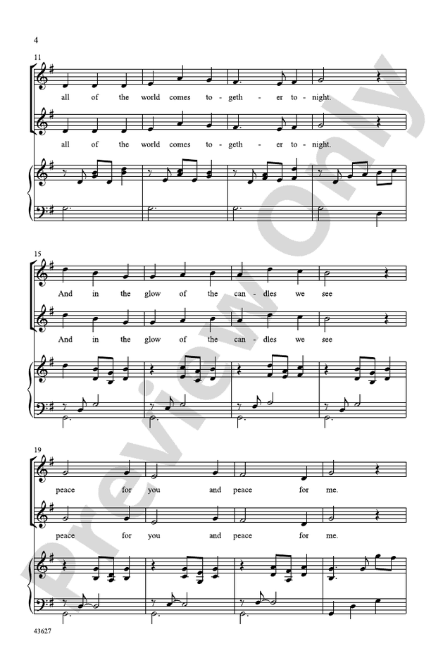 Candlelight Canon – 2-Part Choral Octavo (Digital Download)