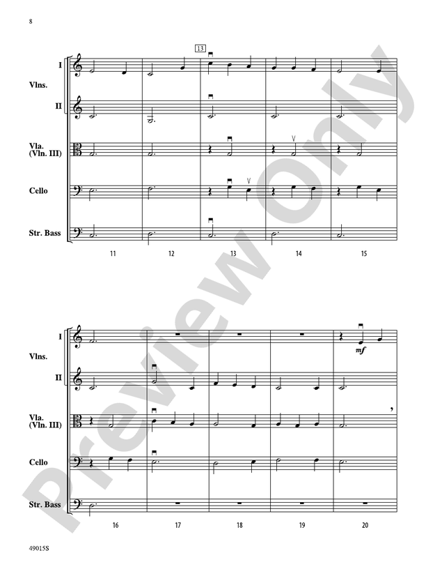 Petite Suite Francaise - String Orchestra Conductor Score & Parts (Digital Download)