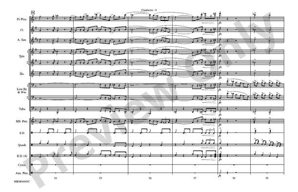 The Pink Panther – Marching Band Conductor Score & Parts (Digital Download)