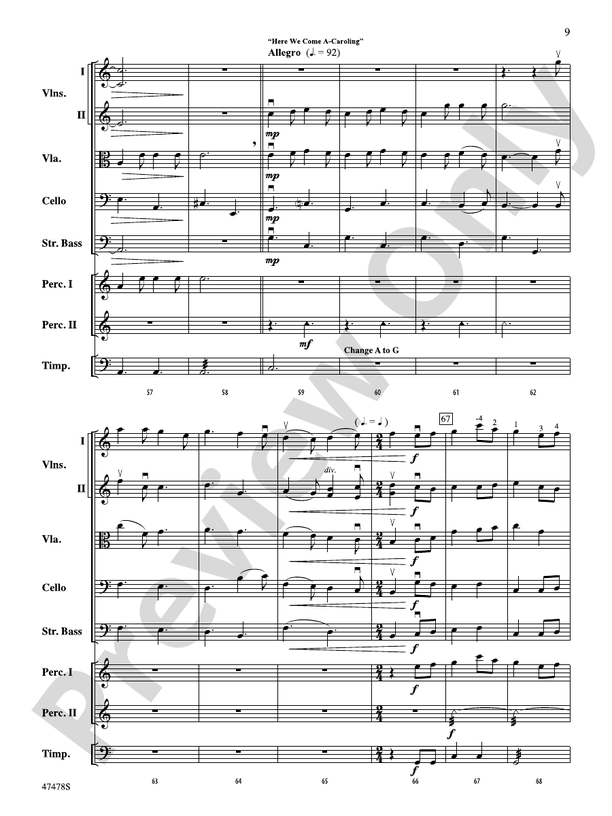 A Festival of Christmas - String Orchestra Conductor Score & Parts (Digital Download)