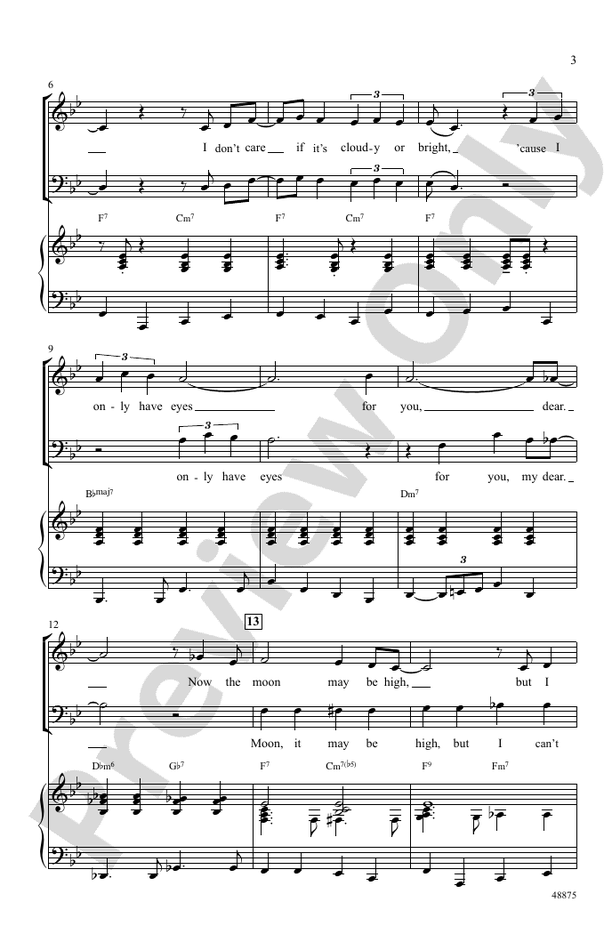 I Only Have Eyes for You – SATB Choral Octavo (Digital Download)