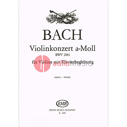 Bach - Concerto #1 in Amin - Violin/Piano Accompaniment edited by Flesch EMB Z1600