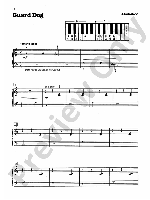 Guard Dog - 1 Piano, 4 Hands (Digital Download)