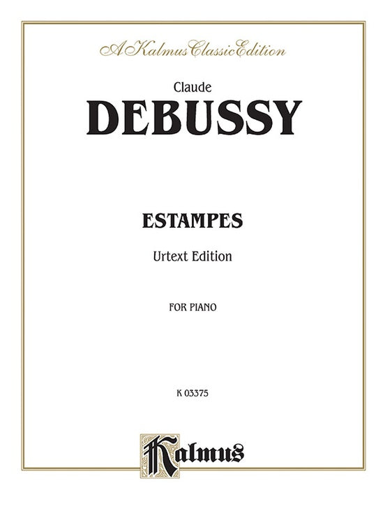 Debussy - Estampes - Piano Solo (Digital Download)