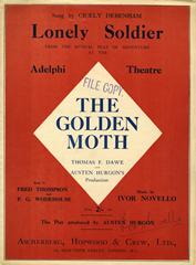 Lonely Soldier (from 'The Golden Moth') - Vocal/Piano (Digital Download)
