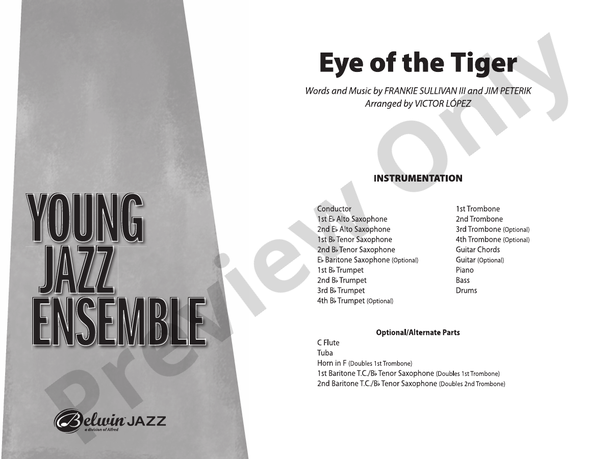 Eye of the Tiger - Jazz Ensemble Conductor Score & Parts(Digital Download)