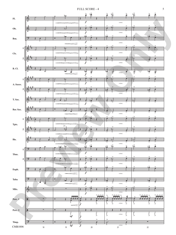 Turbulence - Concert Band Conductor Score & Parts (Digital Download)