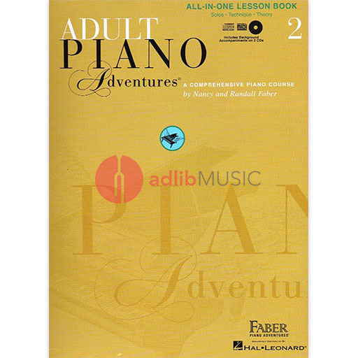 Adult Piano Adventures All-In-One Lesson Book 2 - Piano/CD by Faber/Faber Hal Leonard 420247