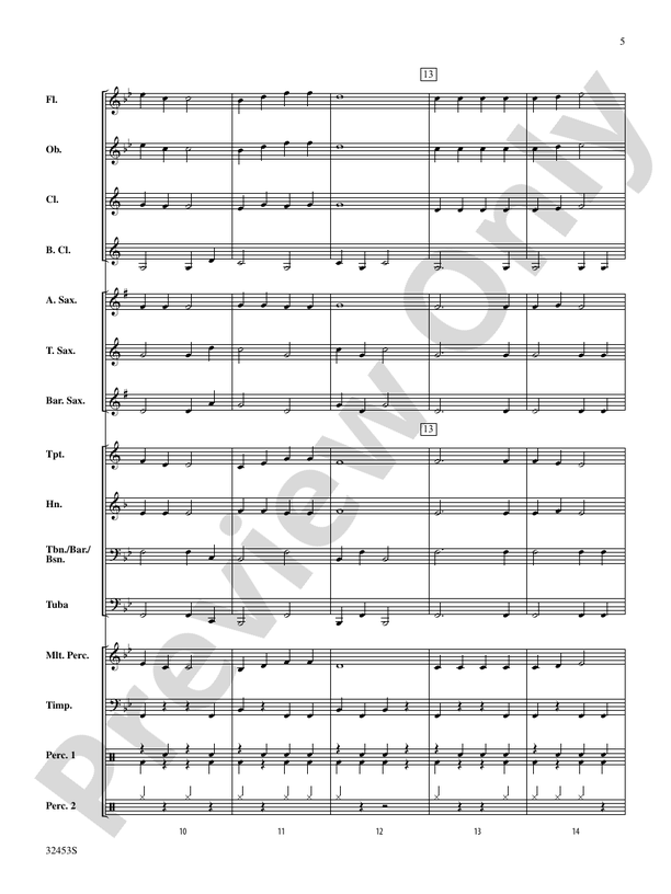 Belwin Very Beginning Band Kit #6 - Concert Band Conductor Score & Parts (Digital Download)