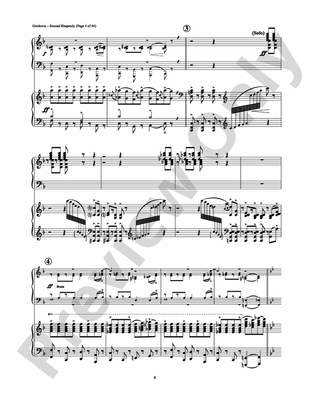 Second Rhapsody - 2 Pianos, 4 Hands (Digital Download)
