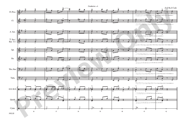 That's Entertainment – Marching Band Conductor Score & Parts (Digital Download)