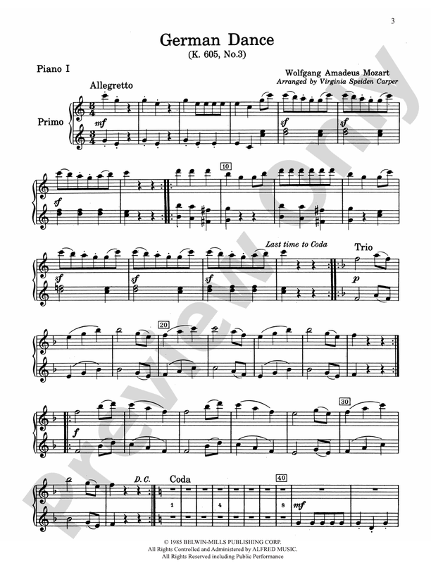 7 Classical Favorites - 2 Pianos, 8 Hands (Digital Download)