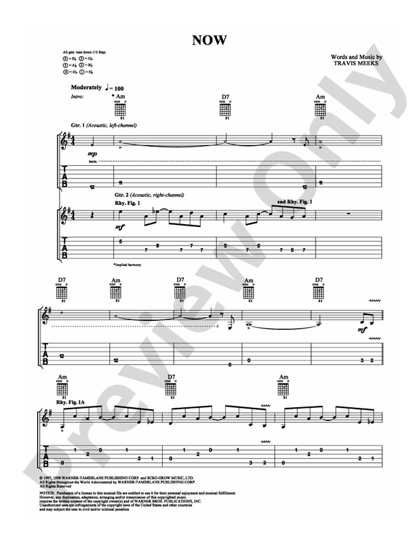 Now - Guitar TAB (Digital Download)