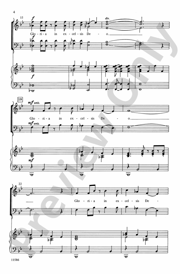 A Festive Gloria - SATB Choral Octavo (Digital Download)