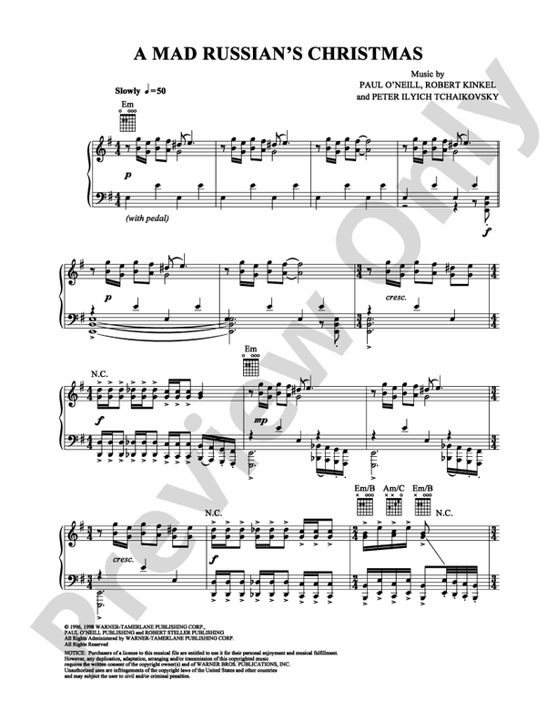 A Mad Russian's Christmas - DSM-PS-0001262 - Piano (Digital Download)