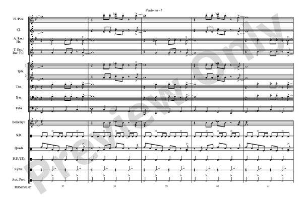 What'd I Say – Marching Band Conductor Score & Parts (Digital Download)