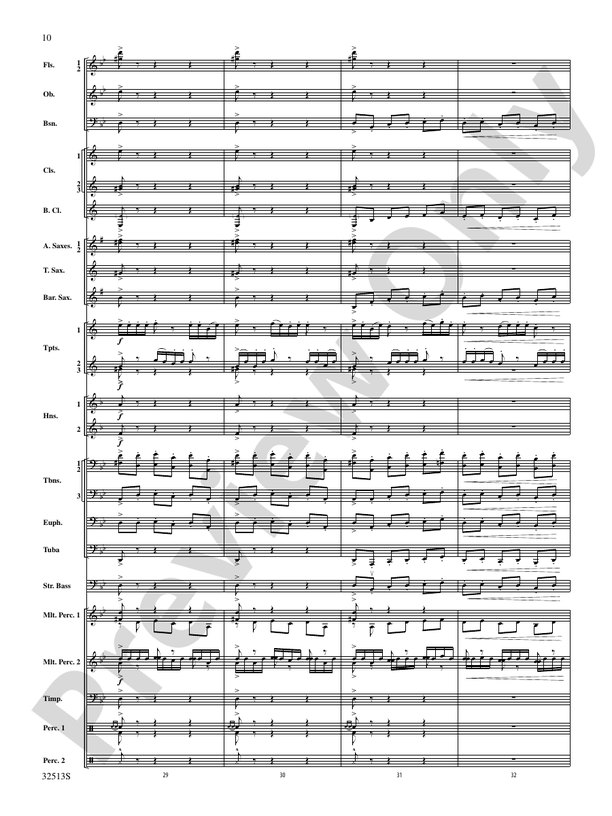 Asturias (Grade 3.5) - Concert Band Conductor Score & Parts (Digital Download)