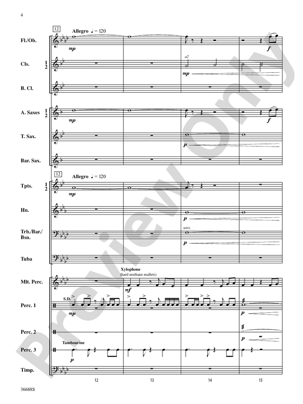 Havasu Falls - Concert Band Conductor Score & Parts (Digital Download)