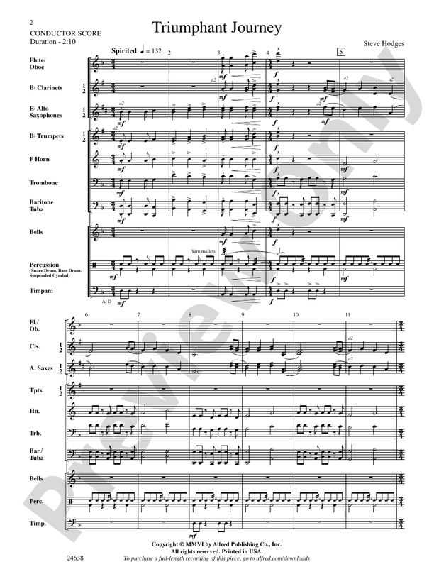 Triumphant Journey - Concert Band Conductor Score & Parts (Digital Download)