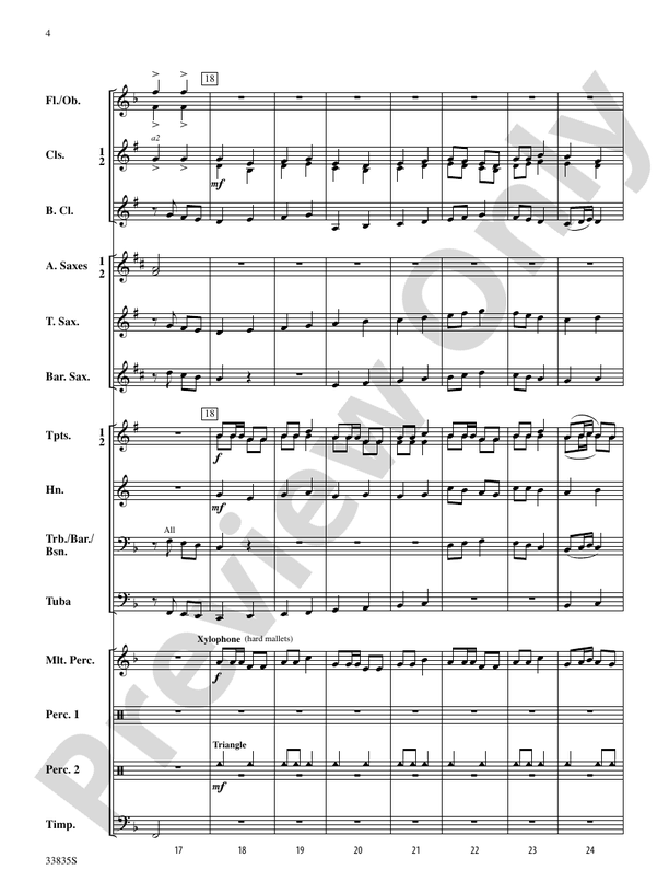 American Song Settings, No. 2 - Concert Band Conductor Score & Parts (Digital Download)