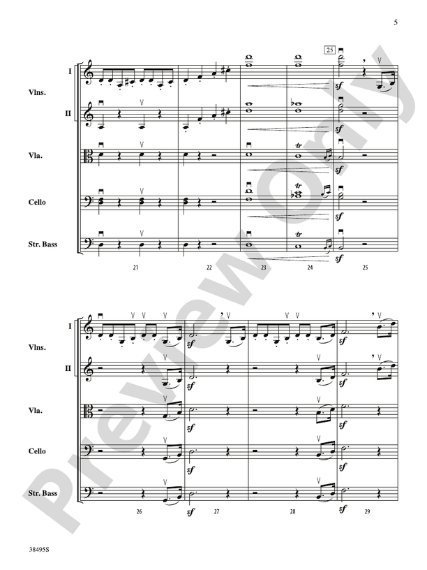 Symphony No. 1, 1st Movement (Grade 4) – String Orchestra Conductor Score & Parts (Digital Download)
