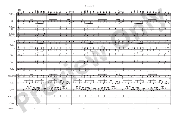 The Way I Are – Marching Band Conductor Score & Parts (Digital Download)