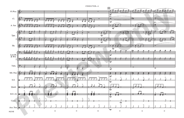 High Hopes (Arr. Victor López) – Marching Band Conductor Score & Parts (Digital Download)