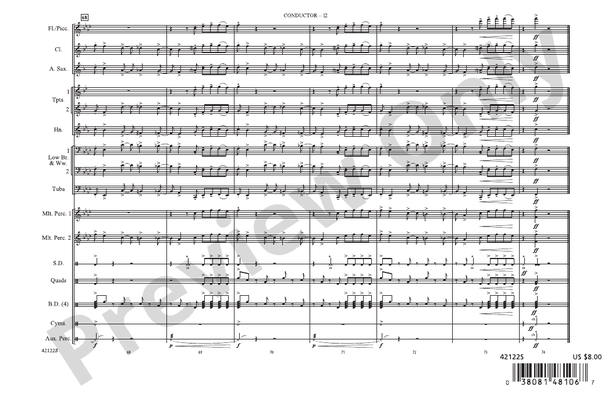 Give It One – Marching Band Conductor Score & Parts (Digital Download)