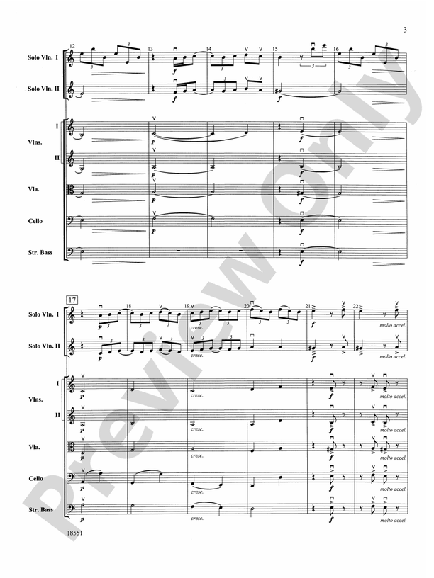 Bailes para Orquesta (For Two Solo Violins and String Orchestra) – String Orchestra Conductor Score & Parts (Digital Download)