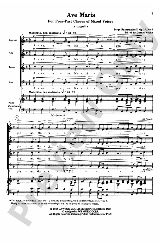 Ave Maria – SATB Choral Octavo (Digital Download)