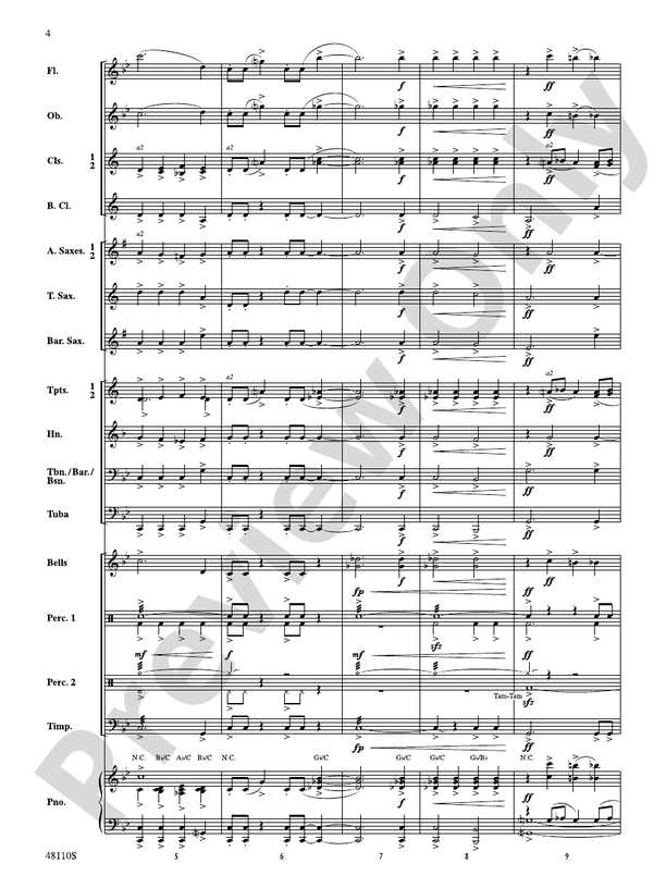 Escape from Thunder Mountain - Concert Band Conductor Score & Parts (Digital Download)