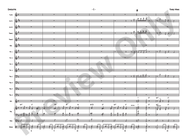 Fungii Mama - Jazz Ensemble Conductor Score & Parts(Digital Download)