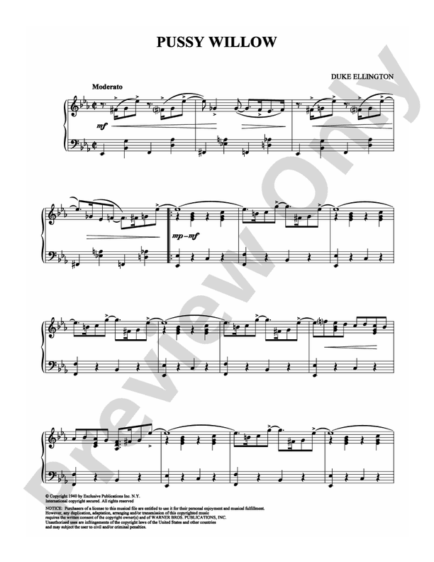 Pussy Willow - Piano (Digital Download)