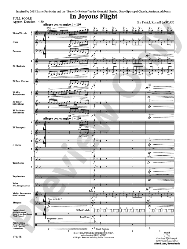 In Memoriam - Concert Band Conductor Score & Parts (Digital Download)