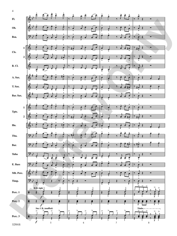 Let's Get Loud - Concert Band Conductor Score & Parts (Digital Download)