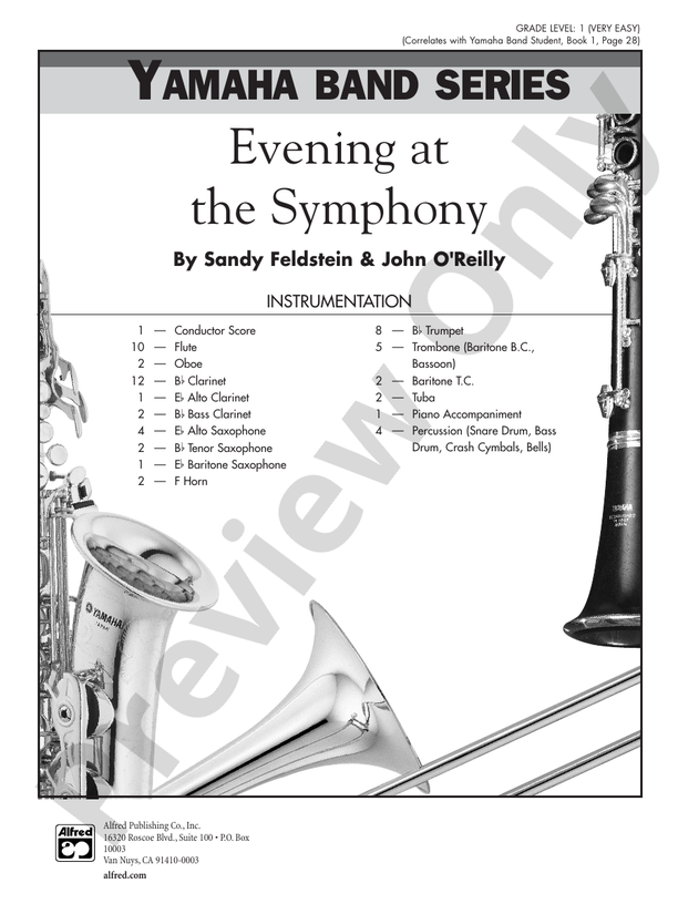 Evening at the Symphony - Concert Band Conductor Score & Parts (Digital Download)