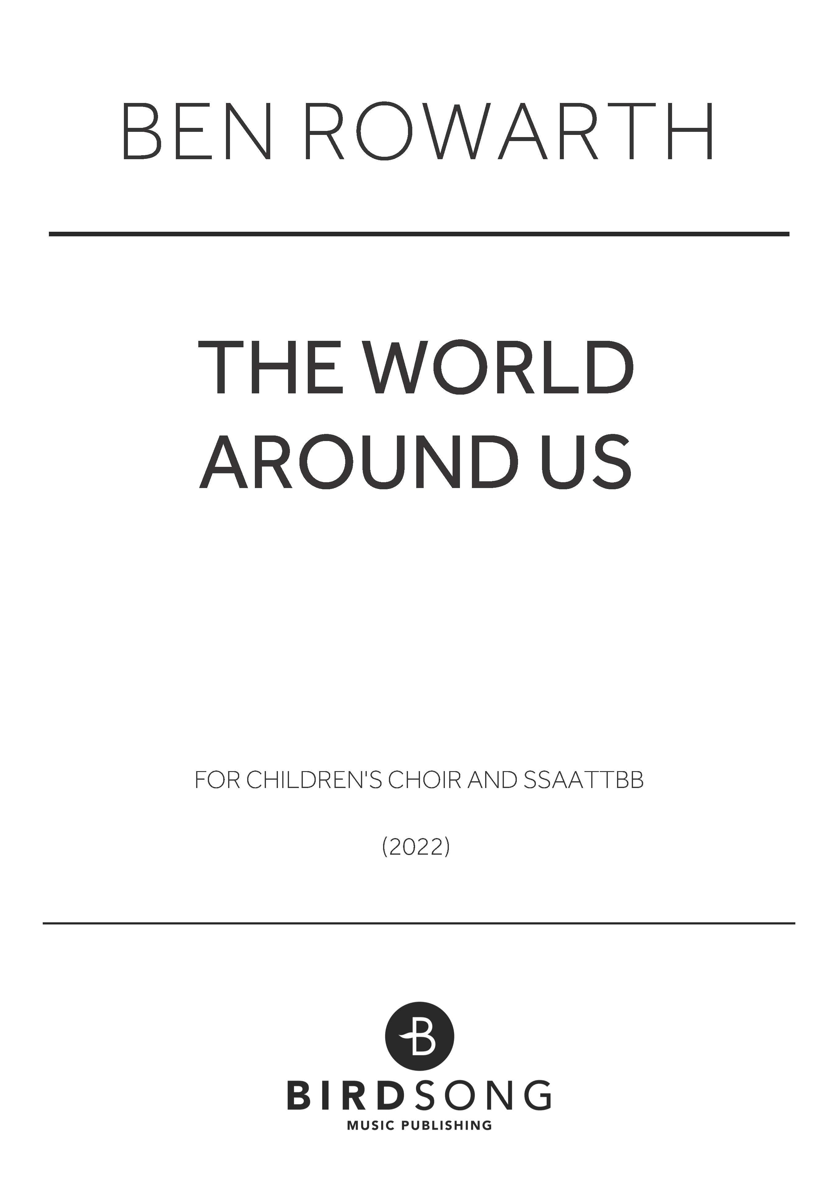 The World Around Us - SATB Chorus (Digital Download)