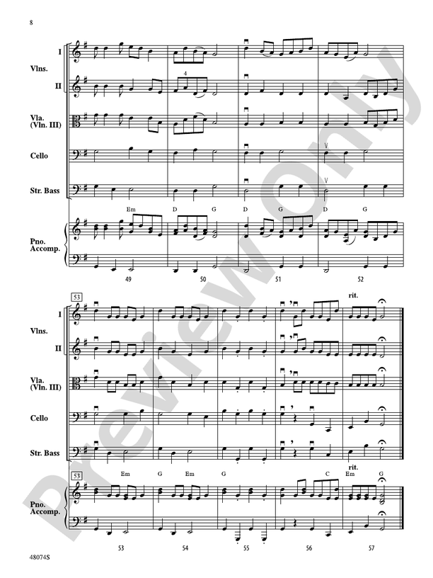 Feng Yang Songs/SIS - String Orchestra Conductor Score & Parts (Digital Download)