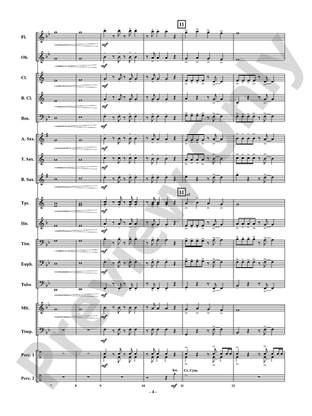 Dragon Bones - Concert Band Conductor Score & Parts (Digital Download)