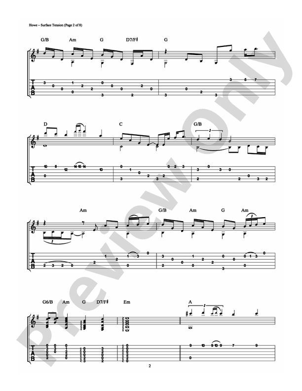 Surface Tension - Guitar TAB (Digital Download)