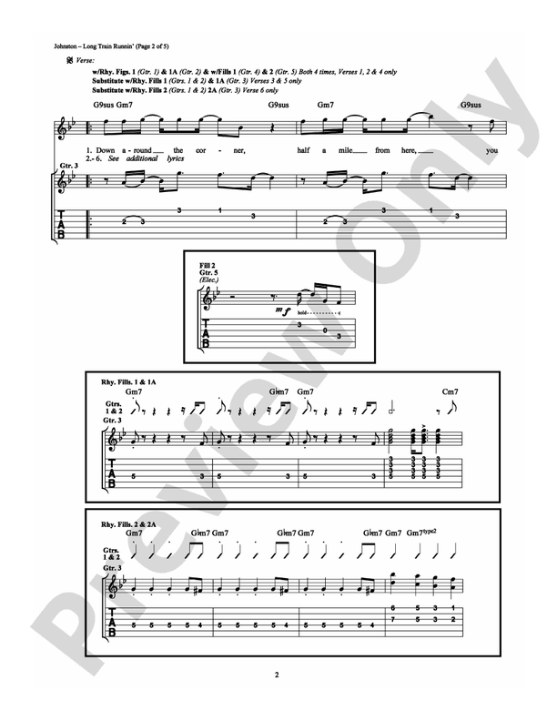 Long Train Runnin' - Guitar TAB (Digital Download)