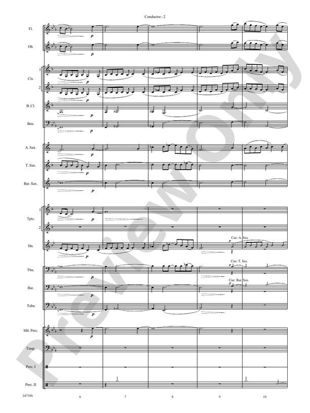 River Valley Legacy (I. River Echoes, II. Railroads, III. Machines, IV. Traditions) - Concert Band Conductor Score & Parts (Digital Download)