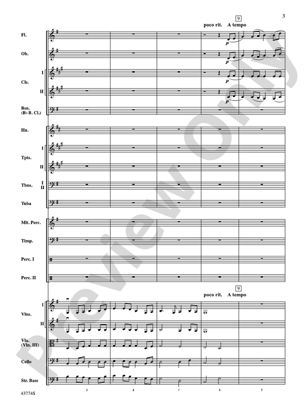 Cumberland Cross – Full Orchestra Conductor Score & Parts (Digital Download)