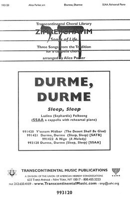 Durme, Durme (Sleep, Sleep) - SSAA Alice Parker Transcontinental Music Octavo