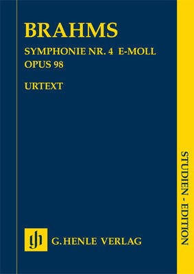 Symphony No. 4 E minor Op. 98 - Study Score - Johannes Brahms - G. Henle Verlag Study Score Score