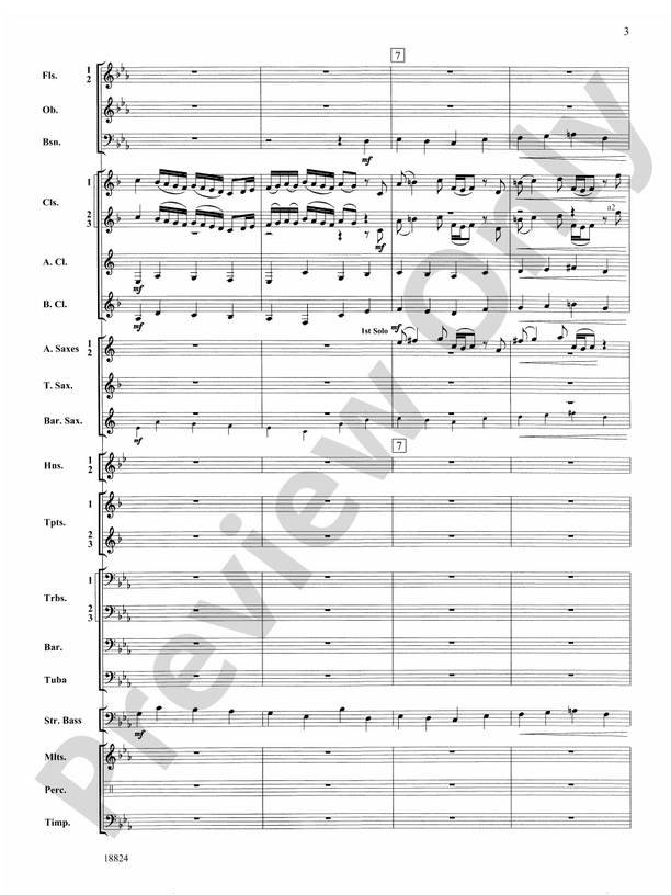 Sleepers Wake - Concert Band Conductor Score & Parts (Digital Download)
