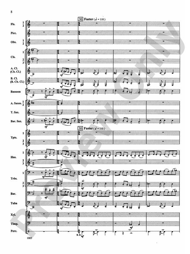 Reverence for Life - Concert Band Conductor Score & Parts (Digital Download)